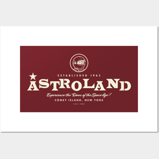 Astroland Coney Island New York - Astronaut Wall Art by DMSC